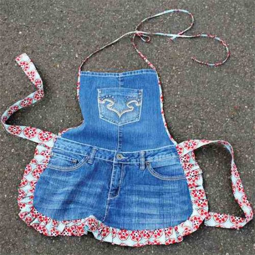 DIY Jean Apron